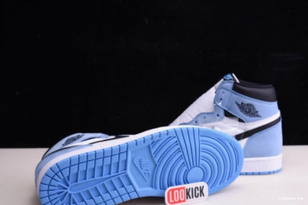 Rep MAX BLACK 1 UNIVERSITY JORDAN WHITE RETRO BLUE AIR HIGH 555088-134 0816